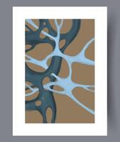 Scandinavian abstract vector print. Minimalistic abstract wall art background for print. Scandinavian vector style.