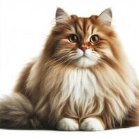 AI generated Adorable and furry persian cat photo