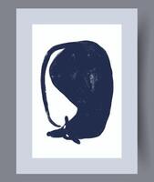 Scandinavian abstract vector print. Minimalistic abstract wall art background for print. Scandinavian vector style.