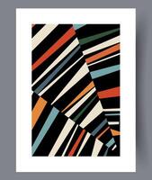 Scandinavian abstract vector print. Minimalistic abstract wall art background for print. Scandinavian vector style.