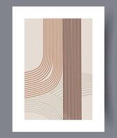 Scandinavian abstract vector print. Minimalistic abstract wall art background for print. Scandinavian vector style.