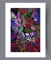 Scandinavian abstract vector print. Minimalistic abstract wall art background for print. Scandinavian vector style.