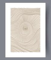 Scandinavian abstract vector print. Minimalistic abstract wall art background for print. Scandinavian vector style.