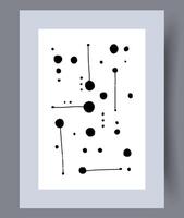 Scandinavian abstract vector print. Minimalistic abstract wall art background for print. Scandinavian vector style.