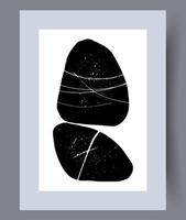 Scandinavian abstract vector print. Minimalistic abstract wall art background for print. Scandinavian vector style.