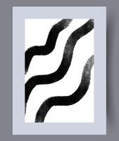 Scandinavian abstract vector print. Minimalistic abstract wall art background for print. Scandinavian vector style.