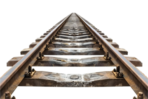 ai gegenereerd spoorweg sporen perspectief PNG