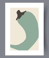 escandinavo resumen vector impresión. minimalista resumen pared Arte antecedentes para impresión. escandinavo vector estilo.