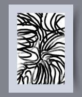 Scandinavian abstract vector print. Minimalistic abstract wall art background for print. Scandinavian vector style.