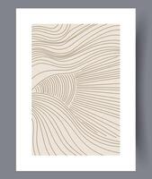 Scandinavian abstract vector print. Minimalistic abstract wall art background for print. Scandinavian vector style.