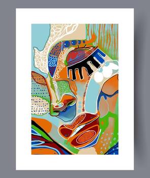 escandinavo resumen vector impresión. minimalista resumen pared Arte antecedentes para impresión. escandinavo vector estilo.