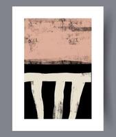 Scandinavian abstract vector print. Minimalistic abstract wall art background for print. Scandinavian vector style.