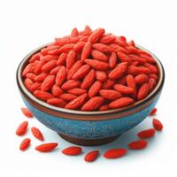 AI generated Goji berry, known for being rich in nutrients, originates from China. Healthy food. photo