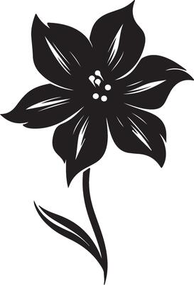 Daffodil Flower Silhouette Vector Illustration White Background
