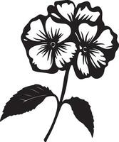 hortensia flor silueta vector ilustración blanco antecedentes
