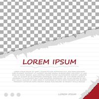 TORN PAPER BACKGROUND FLYER vector