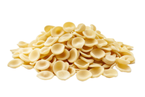 ai generado pila de sin cocer pasta conchas png