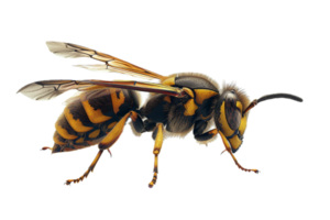 AI generated Detailed Image of a Yellow Jacket Wasp png