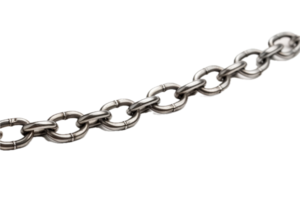 AI generated Close-Up of Metal Chain Links png