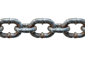 ai generato avvicinamento di metallo catena link png