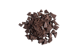 AI generated Pile of Dark Chocolate Chunks png