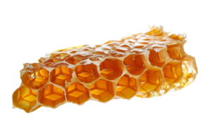 AI generated Golden Honeycomb Piece png