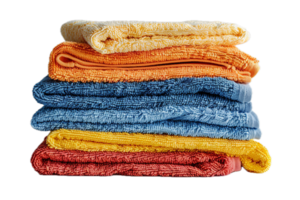 AI generated Stack of Towels png