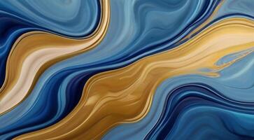 AI generated abstract blue background liquid wave concept photo