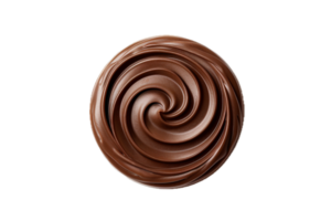 AI generated Swirling Chocolate Spread Texture png