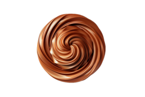 AI generated Swirling Chocolate Spread Texture png