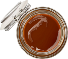 ai généré sauce tomate dans pot Haut vue png