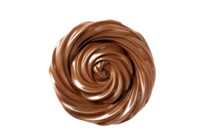 ai gerado rodopiando chocolate espalhar textura png