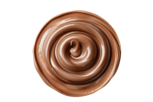 AI generated Swirling Chocolate Spread Texture png