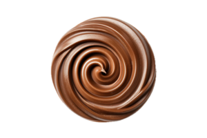 AI generated Swirling Chocolate Spread Texture png