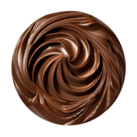 ai gerado rodopiando chocolate espalhar textura png