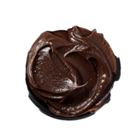 AI generated Swirling Chocolate Spread Texture png
