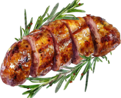 AI generated Roasted Pork Loin with Rosemary png