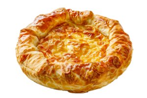 ai généré d'or croûte fait maison tarte png