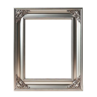 AI generated old vintage antique royal photo frame with beautiful carvings png