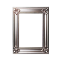 AI generated old vintage antique royal photo frame with beautiful carvings png