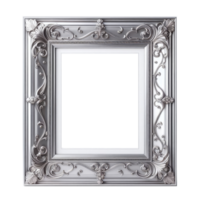 AI generated old vintage antique royal photo frame with beautiful carvings png