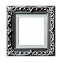 AI generated old vintage antique royal photo frame with beautiful carvings png
