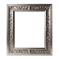 AI generated old vintage antique royal photo frame with beautiful carvings png