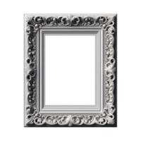 AI generated old vintage antique royal photo frame with beautiful carvings png