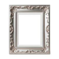 AI generated old vintage antique royal photo frame with beautiful carvings png