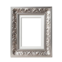 AI generated old vintage antique royal photo frame with beautiful carvings png