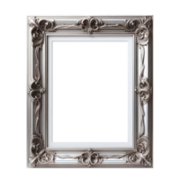 AI generated old vintage antique royal photo frame with beautiful carvings png