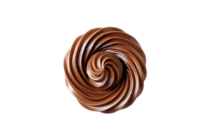 AI generated Swirling Chocolate Spread Texture png