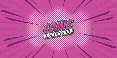 Pop art retro comic rays background. Abstract background with halftone dots design. vector