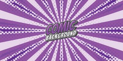 Pop art retro comic rays background. Abstract background with halftone dots design. vector